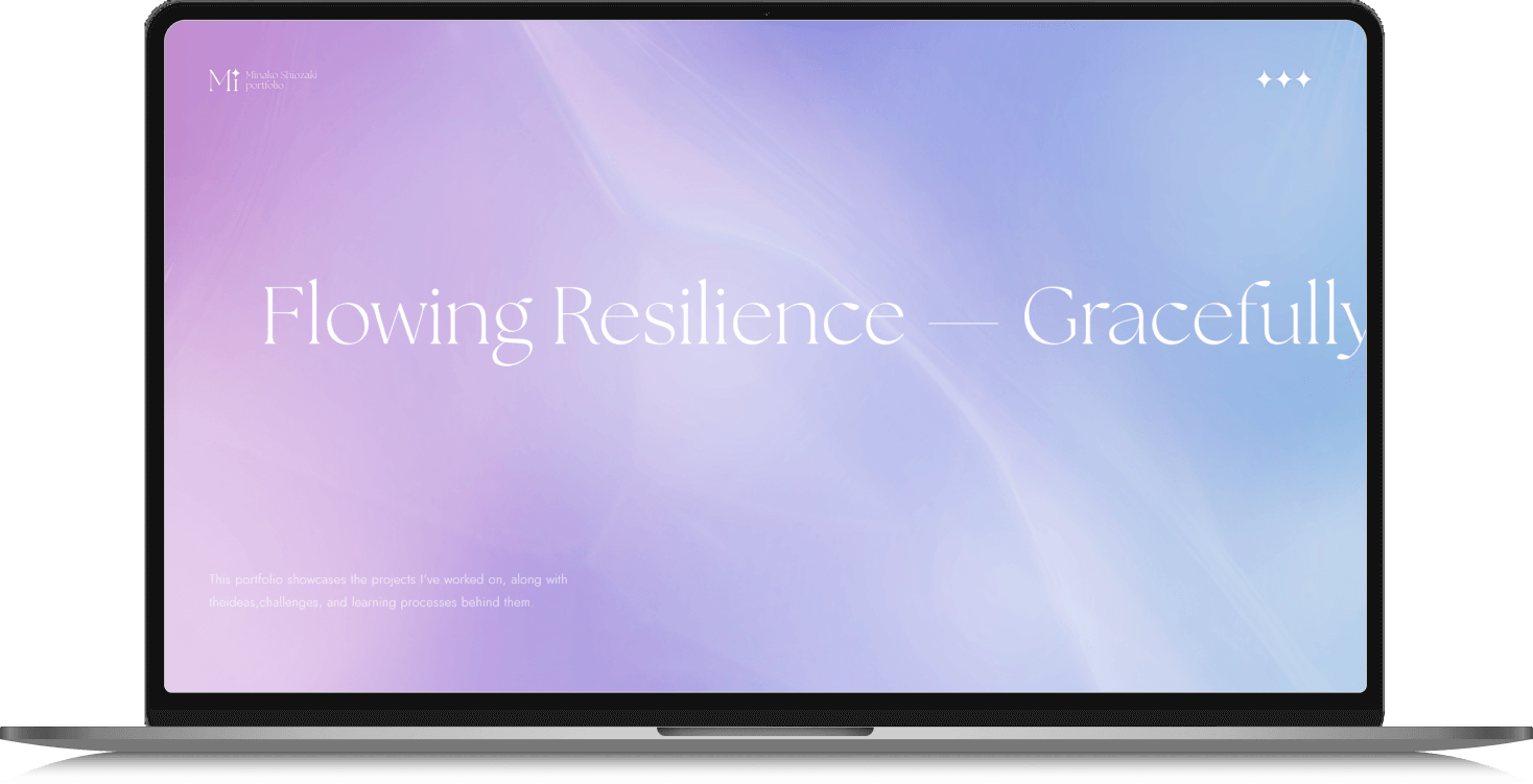 ポートフォリオサイトのモックアップ画像