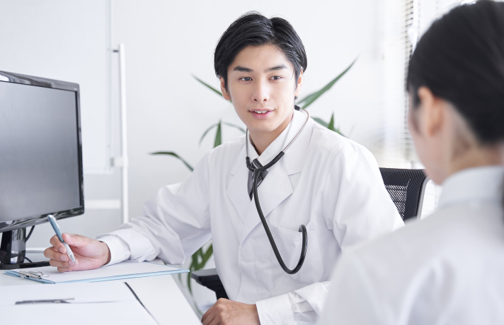 診察中の写真
